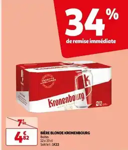 Auchan Kronenbourg - bière blonde offre