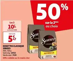 Auchan Senseo - dosettes classique offre