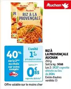 Auchan Auchan - riz à la provençale offre