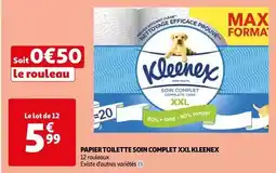 Auchan Kleenex - papier toilette soin complet xxl offre