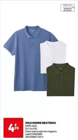 Auchan Inextenso - polo homme offre