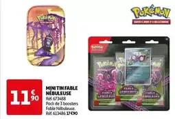 Auchan Pokemon - mini tin fable nebuleuse offre
