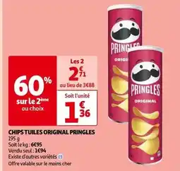 Auchan Pringles - chips tuiles original offre