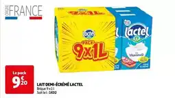 Auchan Lactel - lait demi-écrémé offre