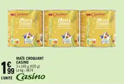 Casino Shop MAÏS CROQUANT CASINO offre