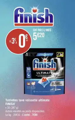 Tablettes lave vaisselle ultimate FINISH
