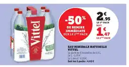 Super U EAU MINERALE NATURELLE VITTEL offre