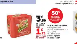 Super U SCHWEPPES AGRUM offre