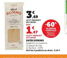 Super U PATES RUMMO offre