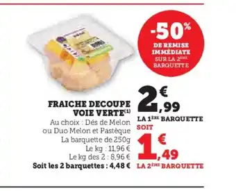 Super U FRAICHE DECOUPE VOIE VERTE offre