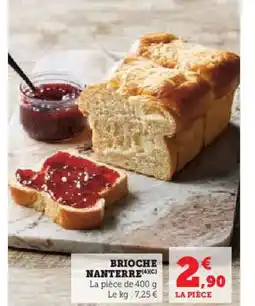 Super U BRIOCHE NANTERRE offre