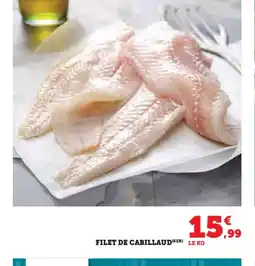 Super U FILET DE CABILLAUD offre
