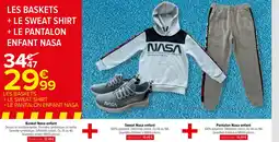 Carrefour LES BASKETS + LE SWEAT SHIRT offre