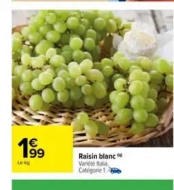 Carrefour Raisin blanc offre