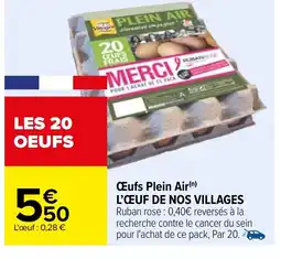 Carrefour Œufs Plein Air(n) offre