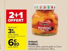 Carrefour Antipasti FLORELLI offre