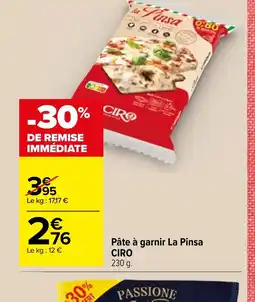 Carrefour Pâte à garnir La Pinsa offre