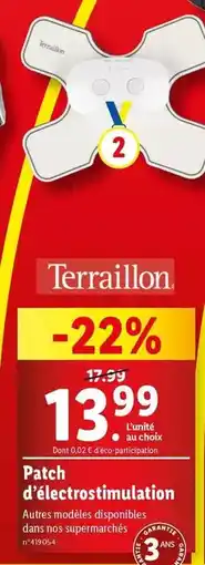 Terraillon - patch d'électrostimulation