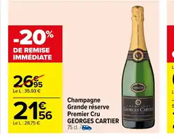 Carrefour Champagne Grande réserve Premier Cru offre
