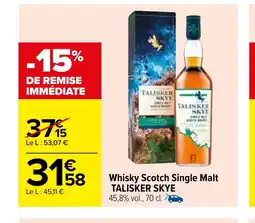 Carrefour Whisky Scotch Single Malt offre