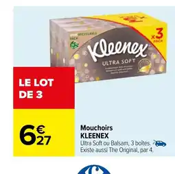 Carrefour Mouchoirs KLEENEX offre