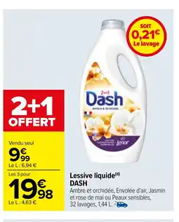 Carrefour Lessive liquide (d) DASH offre