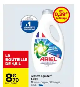 Carrefour Lessive liquide (d) ARIEL offre