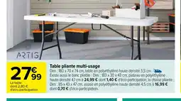 Carrefour Table pliante multi-usage offre
