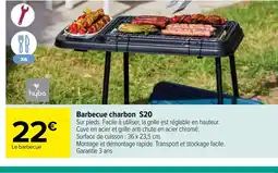Carrefour Barbecue charbon S20 offre