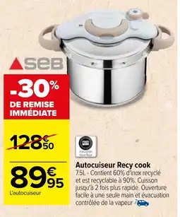 Carrefour Autocuiseur Recy cook offre