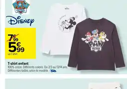 Carrefour T-shirt enfant offre