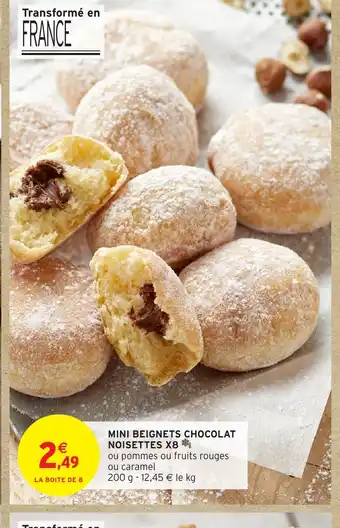 Intermarché Hyper MINI BEIGNETS CHOCOLAT NOISETTES X8 offre