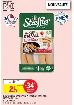 Intermarché Hyper SAUCISSES D'ALSACE À POÊLER TOMATE offre