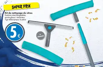 TEDi Kit de nettoyage de vitres offre