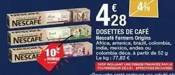 Carrefour Nescafé - dosettes de café offre