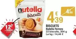 Carrefour Nutella - ferrero - biscuits offre