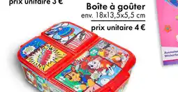 Boîte à goûter