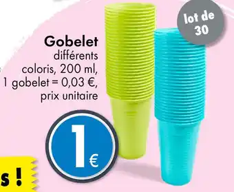 TEDi Gobelet offre