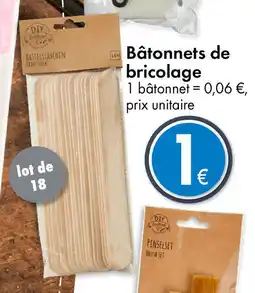 Bâtonnets de bricolage