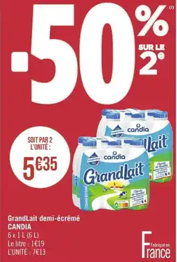 GrandLait demi-écrémé CANDIA