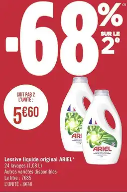 Géant Casino Lessive liquide original ARIEL* offre