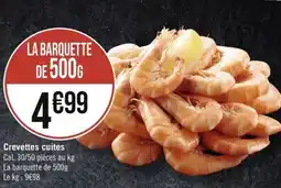 Géant Casino Crevettes cuites offre