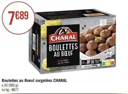 Boulettes au Boeuf surgelées CHARAL