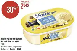 Géant Casino Glace vanille Bourbon La Laitière NESTLE offre