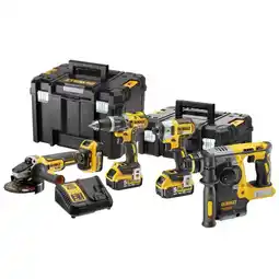 Jardiland Kit 4 outils XR 18V 5Ah Li-Ion DEWALT - DCK422P3T-QW offre