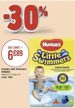 Géant Casino Culottes Little Swimmers HUGGIES offre