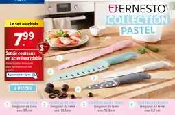 ERNESTO Set de couteaux en acier inoxydable