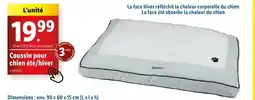 Lidl zoofari Coussin pour chien été/hiver offre
