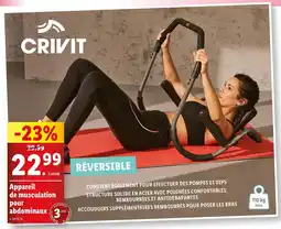 Lidl CRIVIT Appareil de musculation pour abdominaux offre