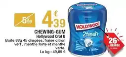 Carrefour Hollywood - chewing-gum offre